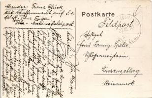 1914 Heldenkampf der Zenta. K.u.k. Kriegsmarine / Az SMS Zenta osztrák-magyar Zenta-osztályú védett ...