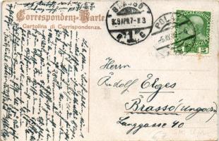 1909 SMS Aspern az Osztrák-Magyar Haditengerészet Zenta-osztályú védett cirkálója / K.u.K. Kriegsmar...