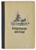 Meier, Friedrich: Kriegsmarine am Feind. Ein Bildbericht über den deutschen Freiheitskampf zur See von - - . Berlin, 1940, Erich Klinghammer. Fekete-fehér fotókkal gazdagon illusztrálva. Német nyelven. Kiadói félvászon-kötés, kissé sérült borítóval, belül túlnyomórészt jó állapotban.