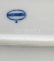 Meissen hagymamintás pecsenyés tál. Jelzett, hibátlan, 50,5x26 cm