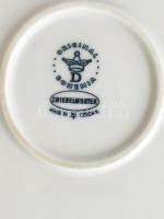 Bohemia meisseni hagymamintás főzelékes tál. Jelzett, hibátlan, 17x17 cm