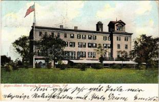 1907 Newport News (Virginia), Hotel Warwick - Addressed to Josef Witek Musikmeister K.u.k. Kriegsmarine (EK)