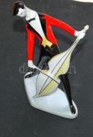 Zsolnai jelzéssel ellátott porcelán nagybőgős 22cm-es magassággal, hibátlan állapotban