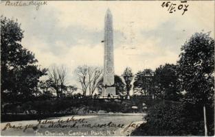 1907 New York City, The Obelisk in Central Park