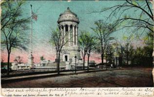 1907 New York City, Soildier's and Sailor's Monument - Addressed to SMS Aspern K.u.k. Kriegsmarine (EK)