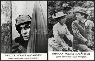 cca 1970 ,,Scherlock Holmes magánélete" című angol filmvígjáték jelenetei és szereplői, 9 db vi...