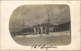 1917 SMS SZIGETVÁR Osztrák-Magyar Haditengerészet Zenta-osztályú védett cirkálója / K.u.K. Kriegsmarine / Austro-Hungarian Navy SMS Szigetvár Zenta-class protected cruiser. photo