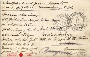 1915 SMS SZIGETVÁR Osztrák-Magyar Haditengerészet Zenta-osztályú védett cirkáló kapitánya és tisztje...