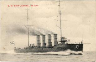 SMS ADMIRAL SPAUN Osztrák-Magyar Haditengerészet gyorscirkálója / K.u.K. Kriegsmarine / Austro-Hungarian Navy light cruiser. G. Costalunga Pola