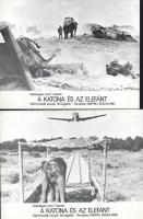 cca 1978 ,,A katona és az elefánt" című szovjet filmvígjáték jelenetei és szereplői, 8 db produ...