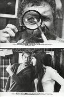 cca 1973 ,,Botrány a nyaralóban" című szovjet film jelenetei és szereplői, 17 db vintage produkciós filmfotó (vitrinfotó, lobbyfotó) ezüst zselatinos fotópapíron, a használatból eredő (esetleges) kisebb hibákkal, 18x24 cm
