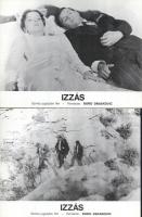 cca 1979 ,,Izzás" című jugoszláv film jelenetei és szereplői, 8 db produkciós filmfotó (vitrinf...