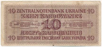 Ukrajna / Német megszállás 1942. 10K T:F Ukraine / German occupation 1942. 10 Karbowanez C:F Krause ...