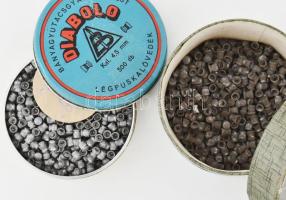 Két doboz légfegyver lövedék