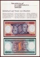 Brazília 1981-84. 100C + 200C német nyelvű ismertetővel T:I