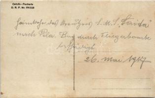 1917 SMS SAIDA Osztrák-Magyar Haditengerészet Novara-osztályú gyorscirkálója az Otranttó-i csata utá...