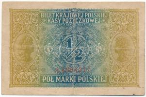 Lengyelország / Német megszállás 1917. 1/2M T:VG Poland / German occupation 1917. 1/2 Marki C:VG