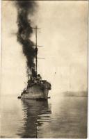 SMS Helgoland az Osztrák-Magyar Haditengerészet Helgoland-osztályú gyorscirkálója Durazzo után / K.u.K. Kriegsmarine Rapidkreuzer nach dem Druchbruche am 19. Dezember 1915 / WWI Austro-Hungarian Navy light cruiser (fl)