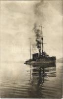 1916 SMS Helgoland az Osztrák-Magyar Haditengerészet Helgoland-osztályú gyorscirkálója Durazzo után / K.u.K. Kriegsmarine Rapidkreuzer nach dem Druchbruche am 19. Dezember 1915 / WWI Austro-Hungarian Navy light cruiser (EB)