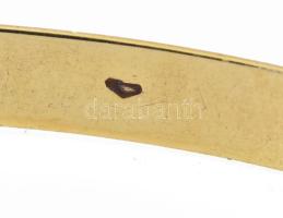 14K arany (Au) karreif. Jelzett, vésett díszítéssel d: 7 cm, 5,36 g