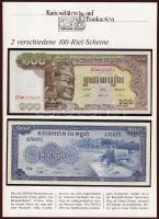 Kambodzsa 1956-75. 100R 2klf db német nyelvű ismertetővel T:I