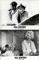 cca 1972 ,,Jack kapitány című szovjet film jelenetei és szereplői, 19 db vintage produkciós filmfotó (vitrinfotó, lobbyfotó) ezüst zselatinos fotópapíron, a használatból eredő (esetleges) kisebb hibákkal, 18x24 cm