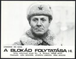 cca 1989 előtti ,,A blokád folytatása" című szovjet film jelenetei és szereplői, 5 db produkció...