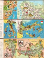 3 db MODERN külföldi képeslap füzet: Jugoszlávia, Olaszország, Ausztria / 3 modern postcard booklets...