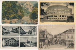 26 db RÉGI felvidéki, kárpátaljai és vajdasági város képeslap / 26 pre-1945 Upper Hungarian (Slovakian), Transcarpathian and Vojvodinan town-view postcards