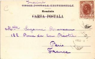 1901 Bucharest, Bukarest, Bucuresti, Bucuresci; Piata Teatrului in di de Parada / square, parade (EK...