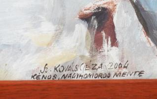 Sz. Kovács Géza (1938-): Kénos, Nagy-Homoródmente (Erdély, Hargita), 2004. Tempera, papír. Jelzett. ...