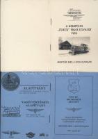 ~1990 4db a kisvasúttal (mint a Széchenyi vagy a debreceni Zsuzsi vasúttal) kapcsolatos kiadvány