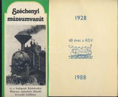 ~1990 4db a kisvasúttal (mint a Széchenyi vagy a debreceni Zsuzsi vasúttal) kapcsolatos kiadvány