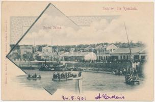 1901 Sulina, Portul / port (EK)