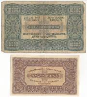 1923. 10.000K "Orell Füssli Zürich" nyomdahely-jelöléssel, piros sorozat- és sorszámmal &q...