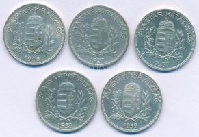 1926-1939. 1P Ag (5xklf) teljes sor! T:AU-VF
Adamo P6