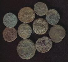 Római Császárság 10db kisbronz