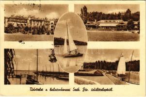 1949 Balatonkenese, Székesfővárosi üdülőtelep, vitorlások