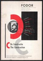 1987 Fodor. 6e jaargang nummer 4-juli/august 1987. 6th Volume number 4-July/August 1987. De Constructie. /The Construction. Constructivistische tendensen in de hedendaagse Hongaarse kunst. Constructivist tendencies in contemporary Hungarian art. Bimonthly for Visual Arts in Amsterdam. Tweemaandelijks tijdschrift voor beeldende kunst in Amsterdam. Jenő Barcsay, Gábor Bachman, János Fajó, Imre Bak, Lajos Kassák, Tibor Szalai, Dezső Korniss, Tamás Trombitás, Tamás Hencze. Amsterdam, Museum Fodor, 32+2 p. Gazdag fekete-fehér és színes képanyaggal illusztrált. Kiadói papírkötés, kissé kopott borítóval.