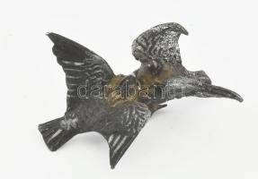 Galambpár. Bronz, fém, h: 8 cm