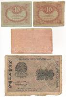 Orosz Szocialista Szövetségi Szovjet Köztársaság 1919. 1000R + 1921. 1000R + Oroszország 1917. 40R (...