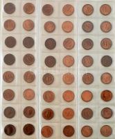 Németország 1874-1996. Tartalmas, mintegy ~1100db-os német érmegyűjtemény összesen négy berakóalbumb...