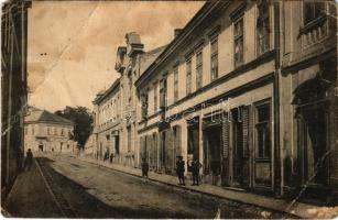 Oravicabánya, Oravica, Oravicza, Oravita; Casa de cultura, cinema / kultúrház, volt mozi, utca, Benesch üzlete / community center, old cinema, street view, shops, photo (fa)