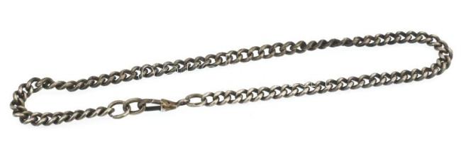 Ezüst(Ag) óralánc, jelzett, h: 30 cm, nettó: 17,4 g