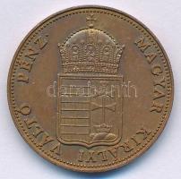 1848KB 1Kr Cu "1998-as jubileumi" utánveret (restrike) T:AU,XF