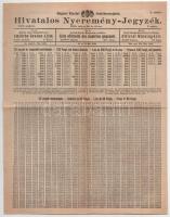 1930. "24. Magyar Királyi Osztálysorsjáték" 3. osztály 1/4 A és B sorsjegye (2xklf) bélyeg...