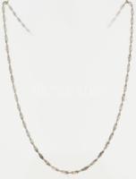 Ezüst(Ag) csavart nyaklánc, jelzett, h: 44 cm, nettó: 6,9 g