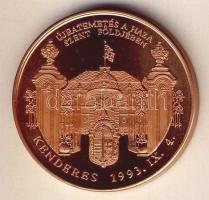 1993. "Horthy Miklós - Kenderes" Br emlékérem T:BU