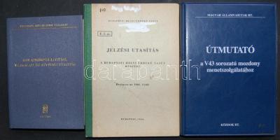 3db régi Metro és HÉV utasítás jó állapotban