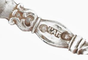 Ezüst(Ag) kiskanál, 5 db, jelzett, h: 12 cm, nettó: 51,7 g